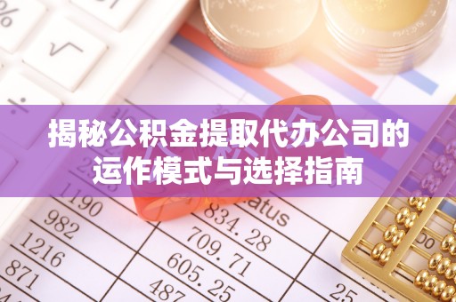 外埔揭秘公积金提取代办公司的运作模式与选择指南