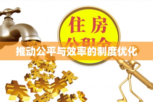 外埔推动公平与效率的制度优化