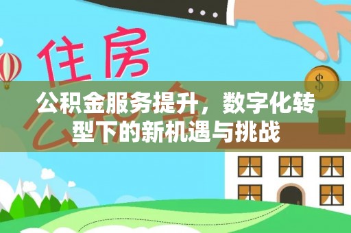 外埔公积金服务提升，数字化转型下的新机遇与挑战