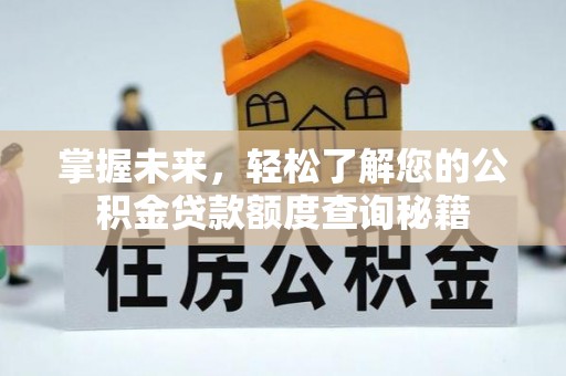 外埔掌握未来，轻松了解您的公积金贷款额度查询秘籍
