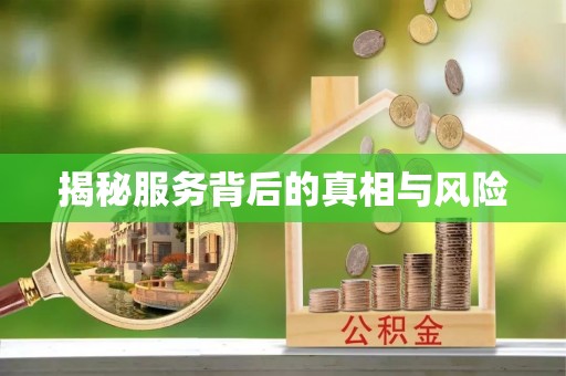 外埔揭秘服务背后的真相与风险