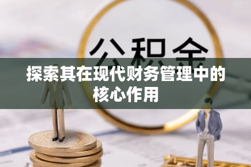 外埔探索其在现代财务管理中的核心作用