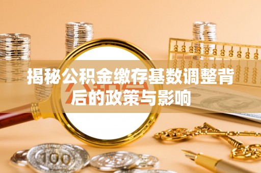 外埔揭秘公积金缴存基数调整背后的政策与影响