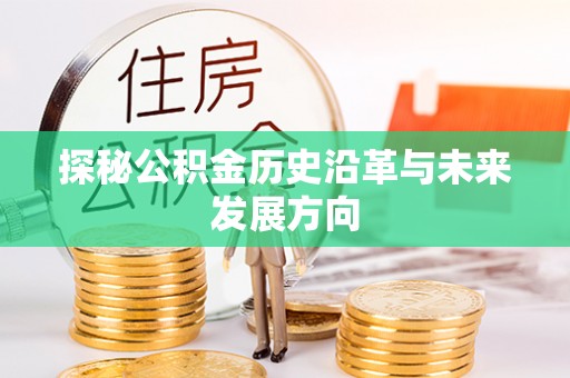 外埔探秘公积金历史沿革与未来发展方向