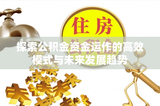 外埔探索公积金资金运作的高效模式与未来发展趋势
