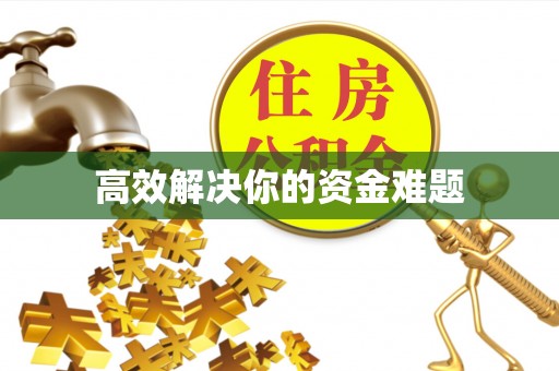 外埔高效解决你的资金难题