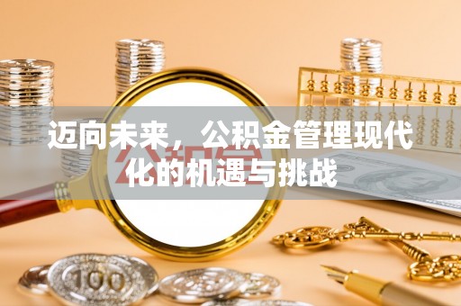 外埔迈向未来，公积金管理现代化的机遇与挑战
